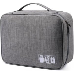 Monster City Hanging Toiletry Bag with Hook Grey