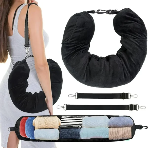 6d44eafe-7a18-4bf0-b734-443e0a30269a.2bf3473607f884466c7f7d189c4ec820 2Pack Stuffable Travel Pillow for Extra Luggage