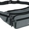 71VlNBv5AkL._AC_SL1500_ Waist Bag Hip Pack For Travel Hiking Running Outdoor Sports Large Black