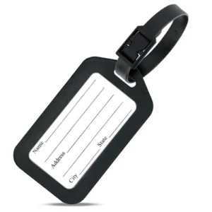 Storite Luggage Tags Smart Tags for Travel suitcases Black