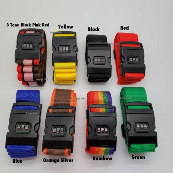 e227ad28892e0c4c66025cb9d8e66f0b.webp 4M Long Luggage Strap Adjustable Travel Luggage Belt with Password Lock or No Lock Suitcase Tie