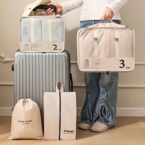 Travel Luggage 3in1 Cosmetic Bag Extra Large Cloth Storage