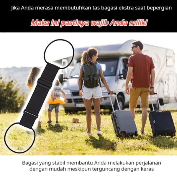 Travel Essentials Free Hands Anti Theft SecureTravel Bag Bundle Strap Suitcase Nylon Bundle Straps Travel Bag Fixed Packing Elastic Rope Strong Reliable Wear Resistant Protable Durable Adjustable